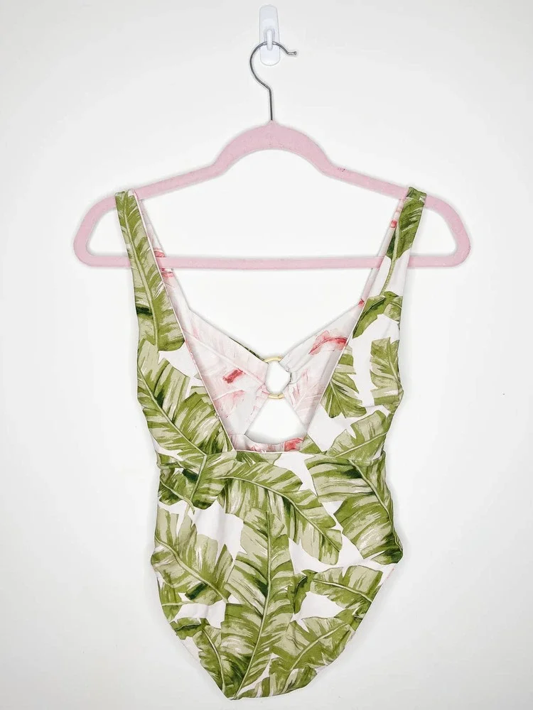 Show Me Your Mumu Summer One Piece Swim Suit in Majestic Palm Size Small - Picture 7 of 7